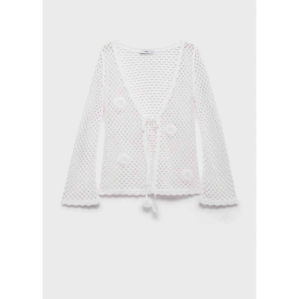 Cardigan Crochet Fermeture