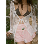 Cardigan Crochet Fermeture