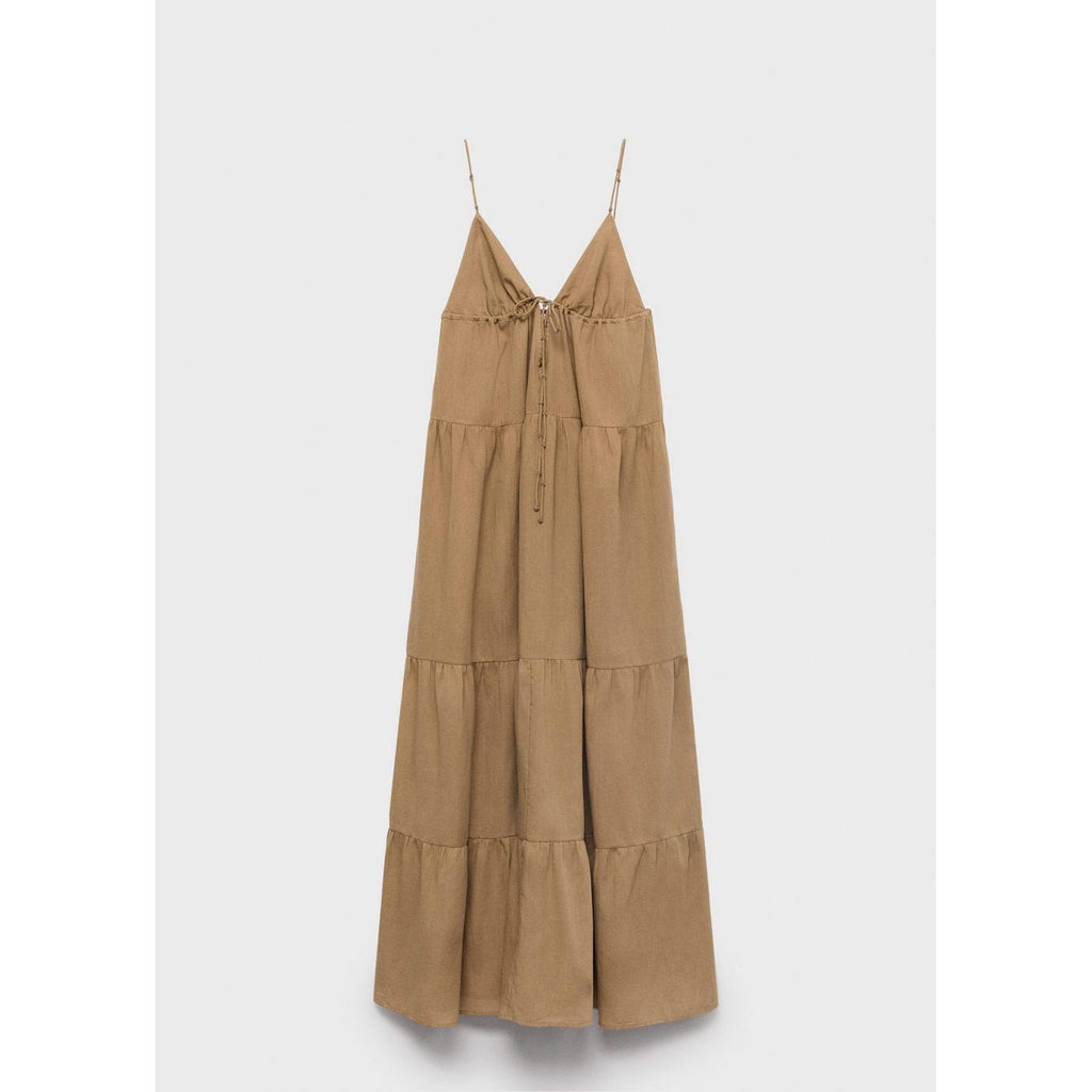 Robe Coton Décolleté En V