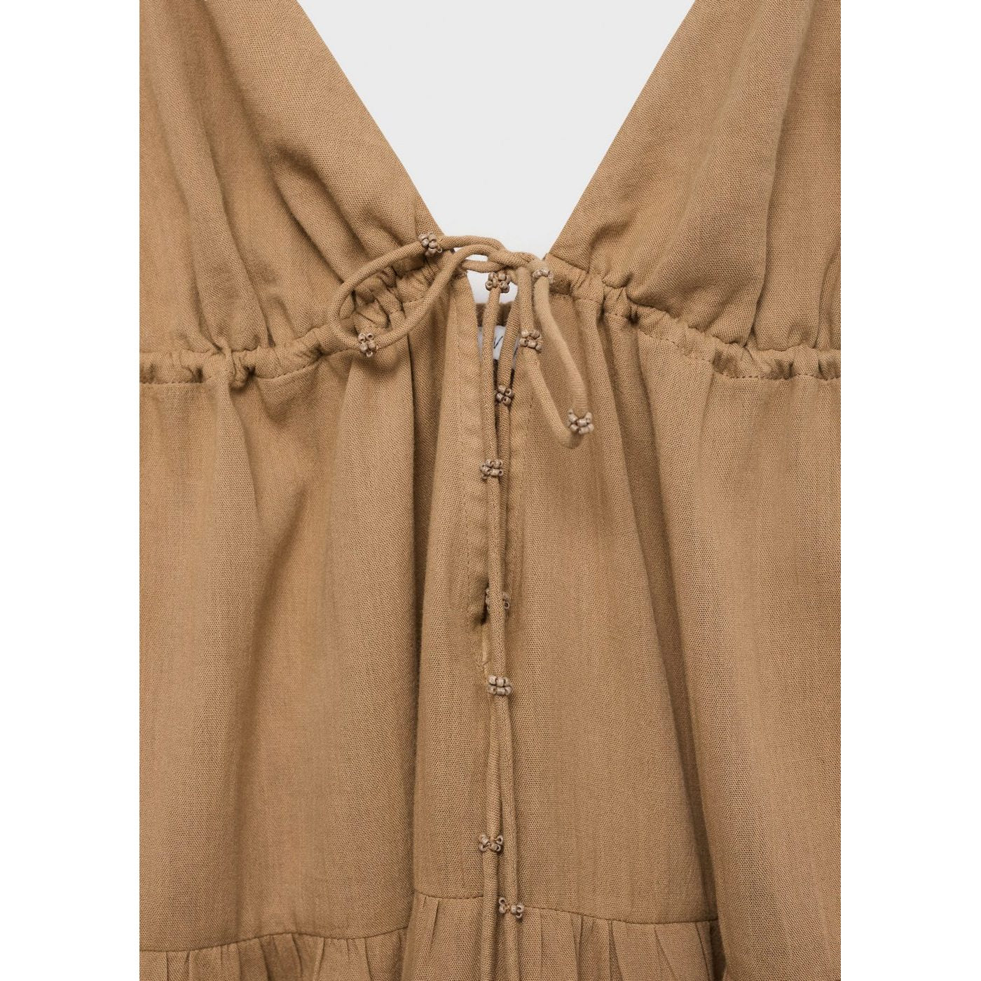 Robe Coton Décolleté En V