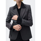 Blazer Droit Micro Pied-De-Poule