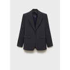 Blazer Droit Micro Pied-De-Poule