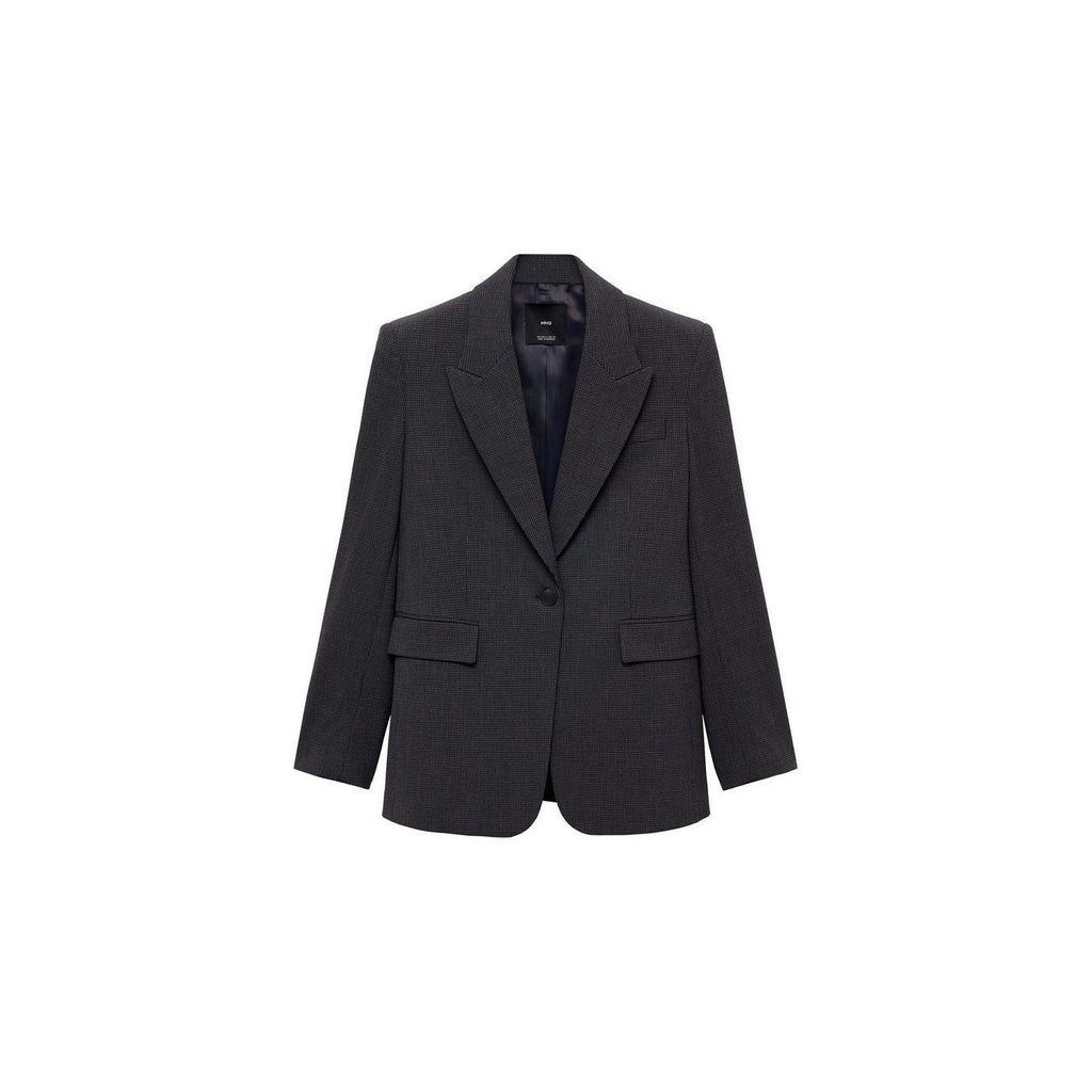 Blazer Droit Micro Pied-De-Poule