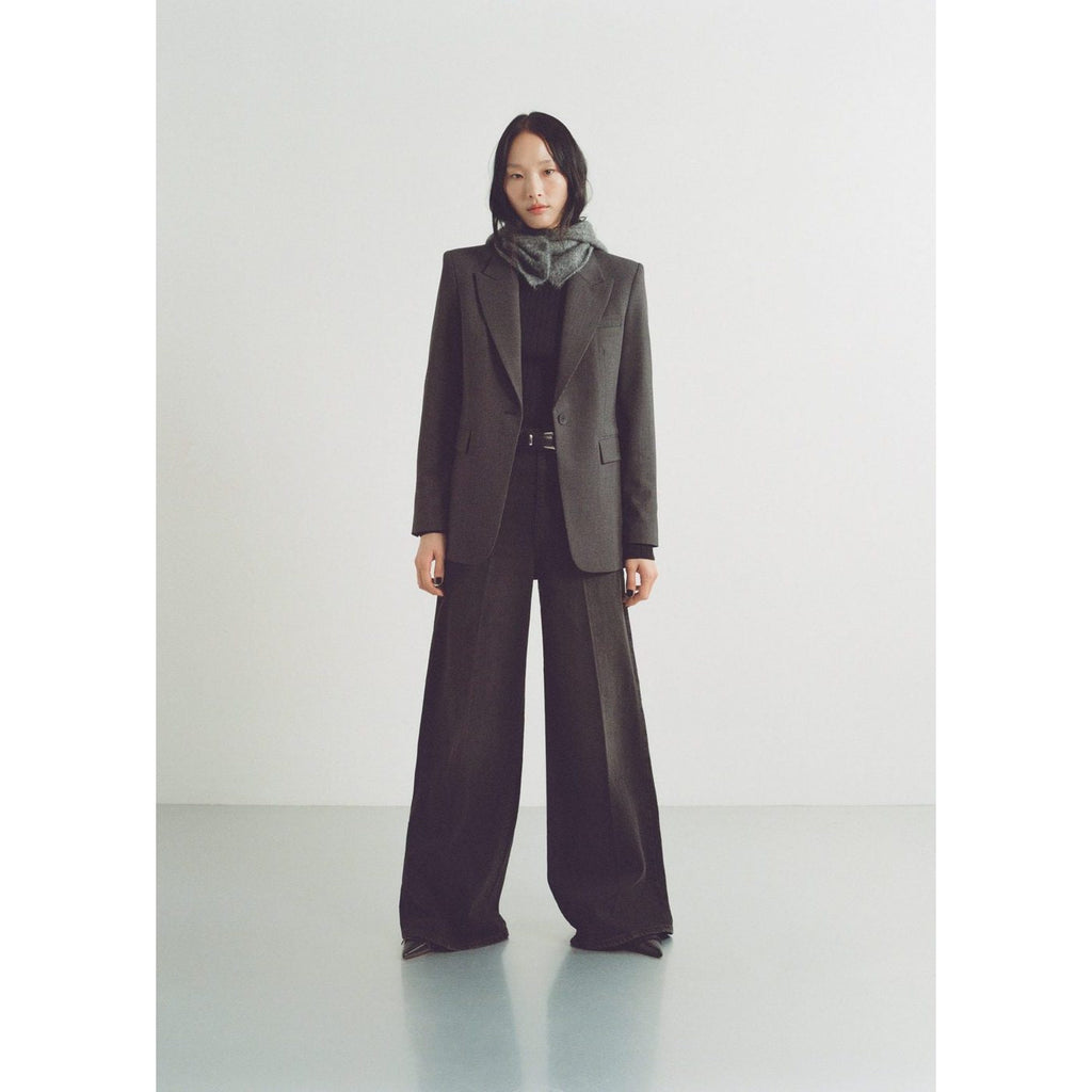 Blazer Droit Micro Pied-De-Poule