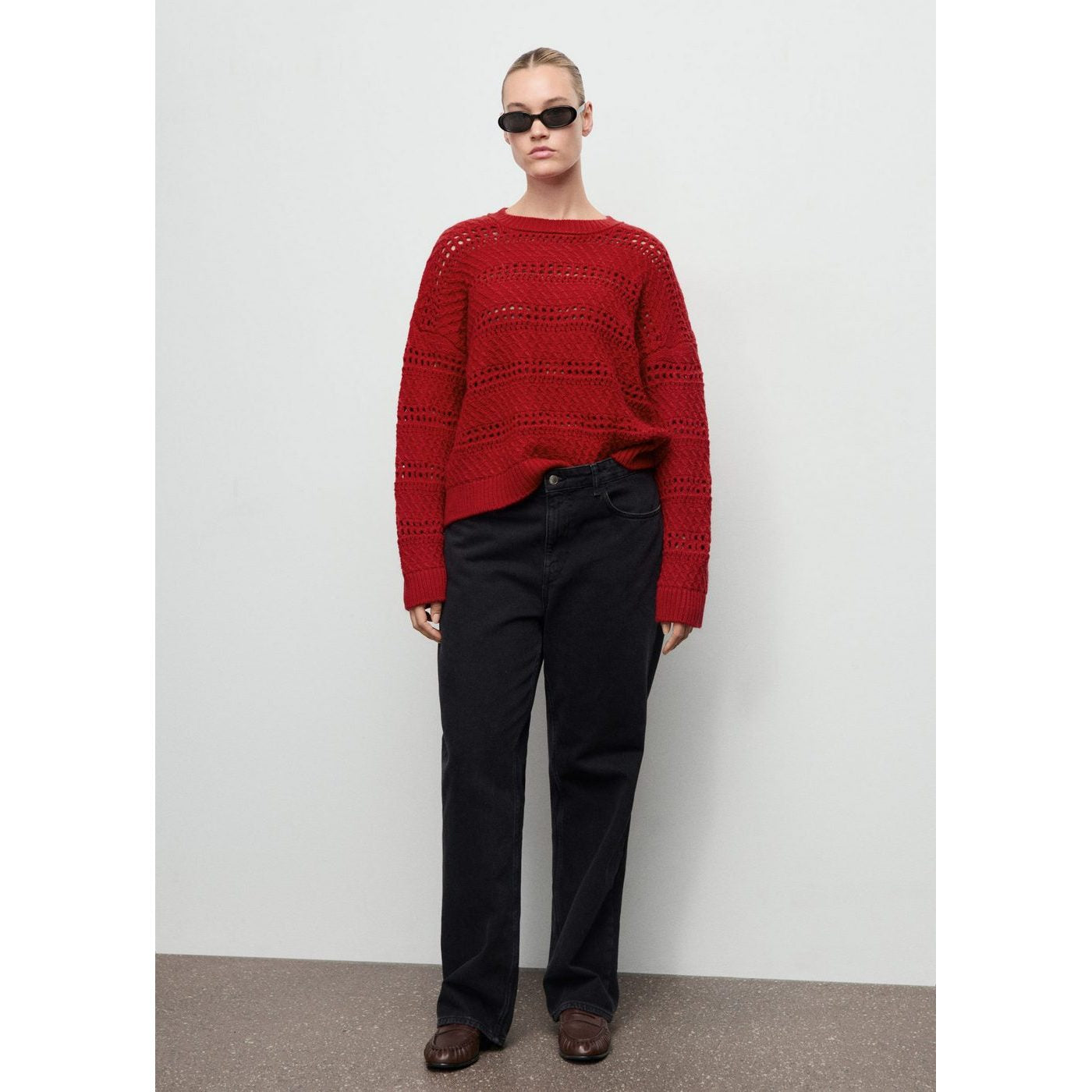 Pull En Maille Ajourée