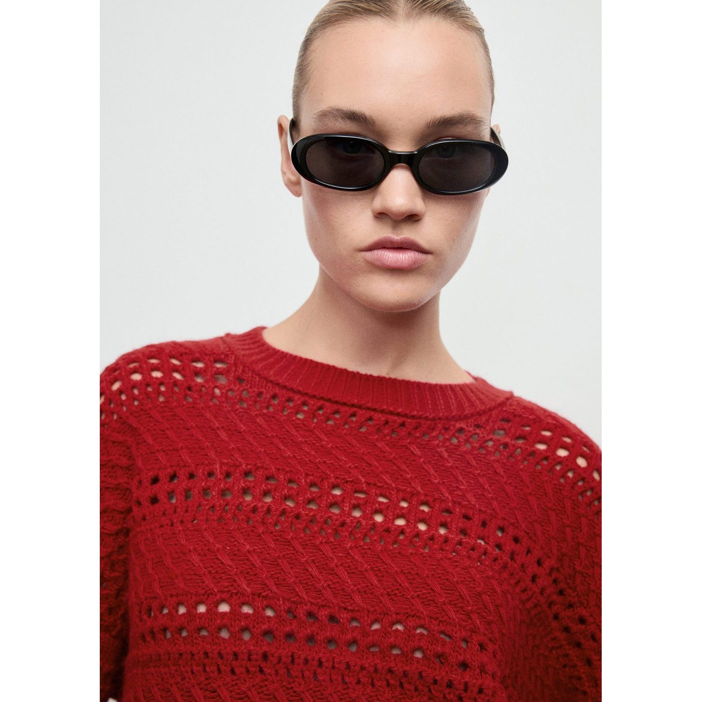 Pull En Maille Ajourée