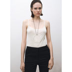 Top Soie Bretelles Fines