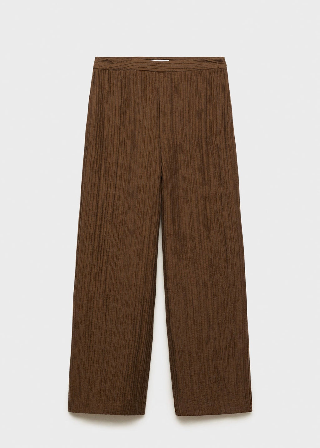 Pantalon Droit Texturé