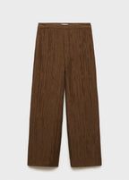 Pantalon Droit Texturé
