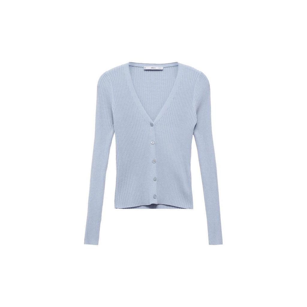 Cardigan Maille Côtelée Col V