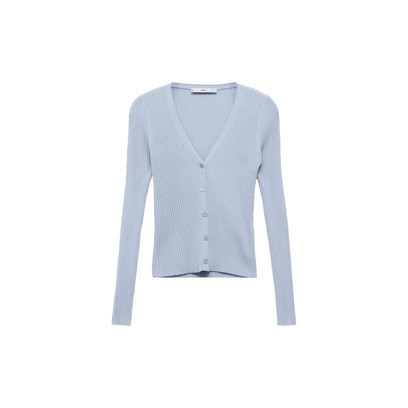 Cardigan Maille Côtelée Col V