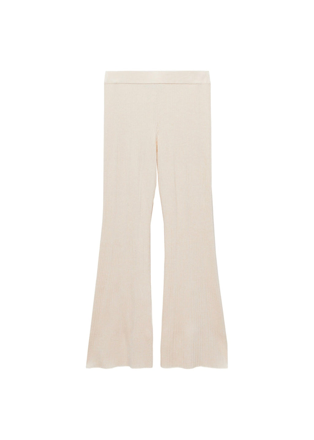 Pantalon Flare Maille Côtelée