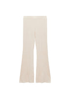 Pantalon Flare Maille Côtelée