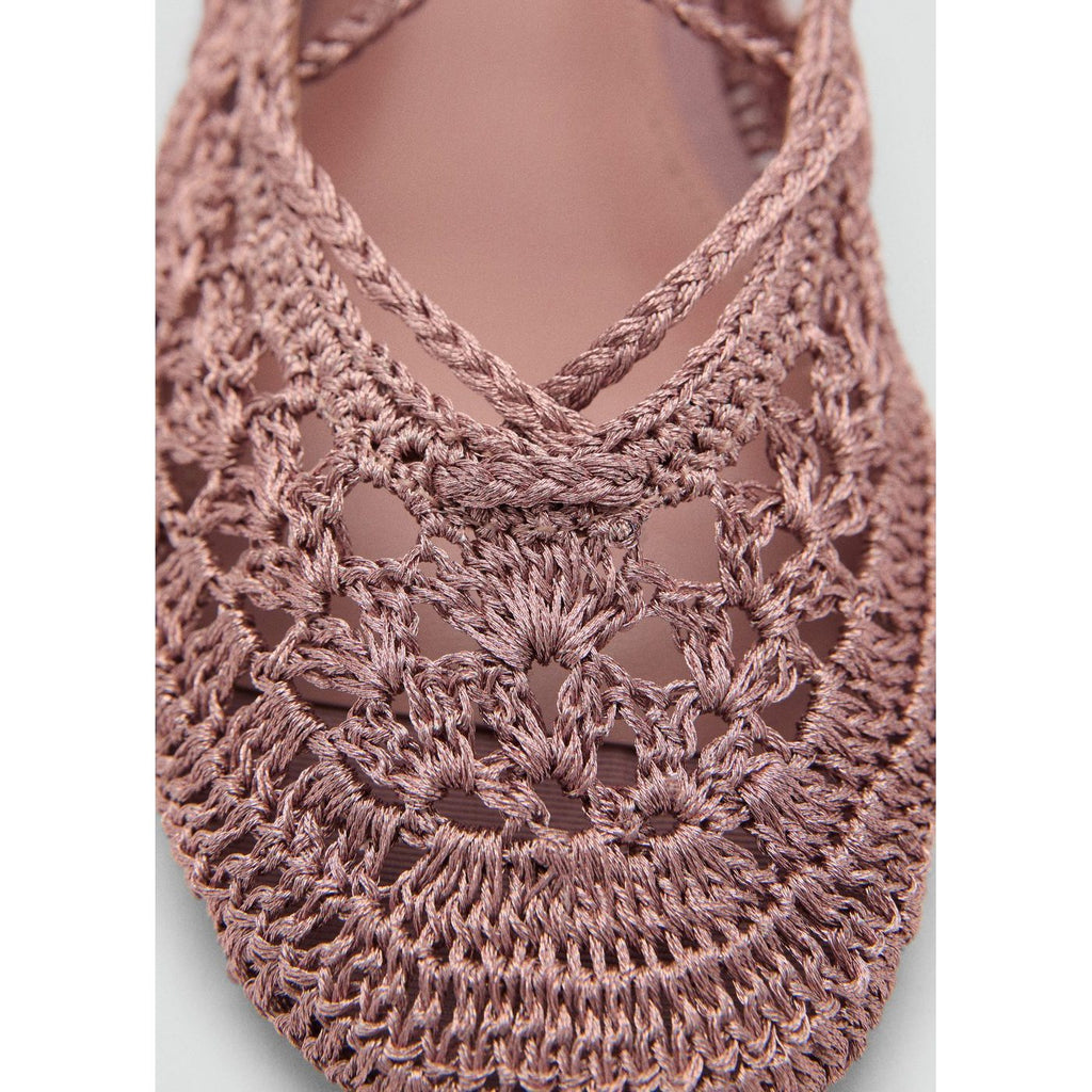 Ballerines Crochet Lanières