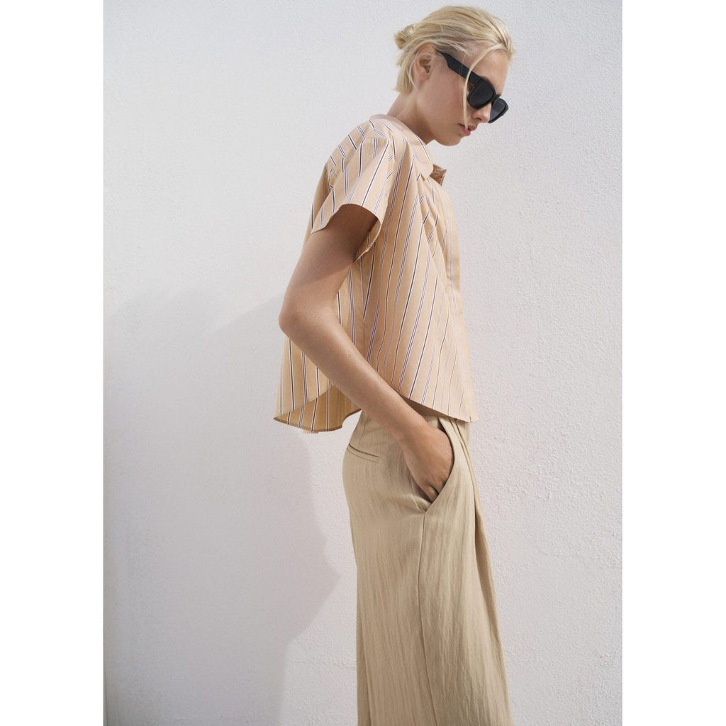 Chemise Rayures Manches Courtes