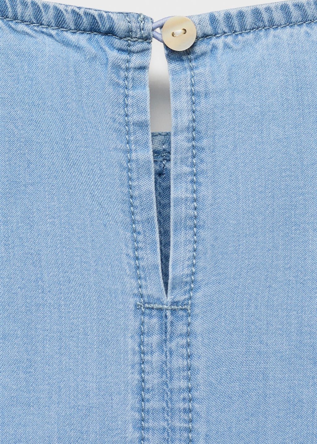 Blouse Fluide À Nœuds - Azul Medio - Fille