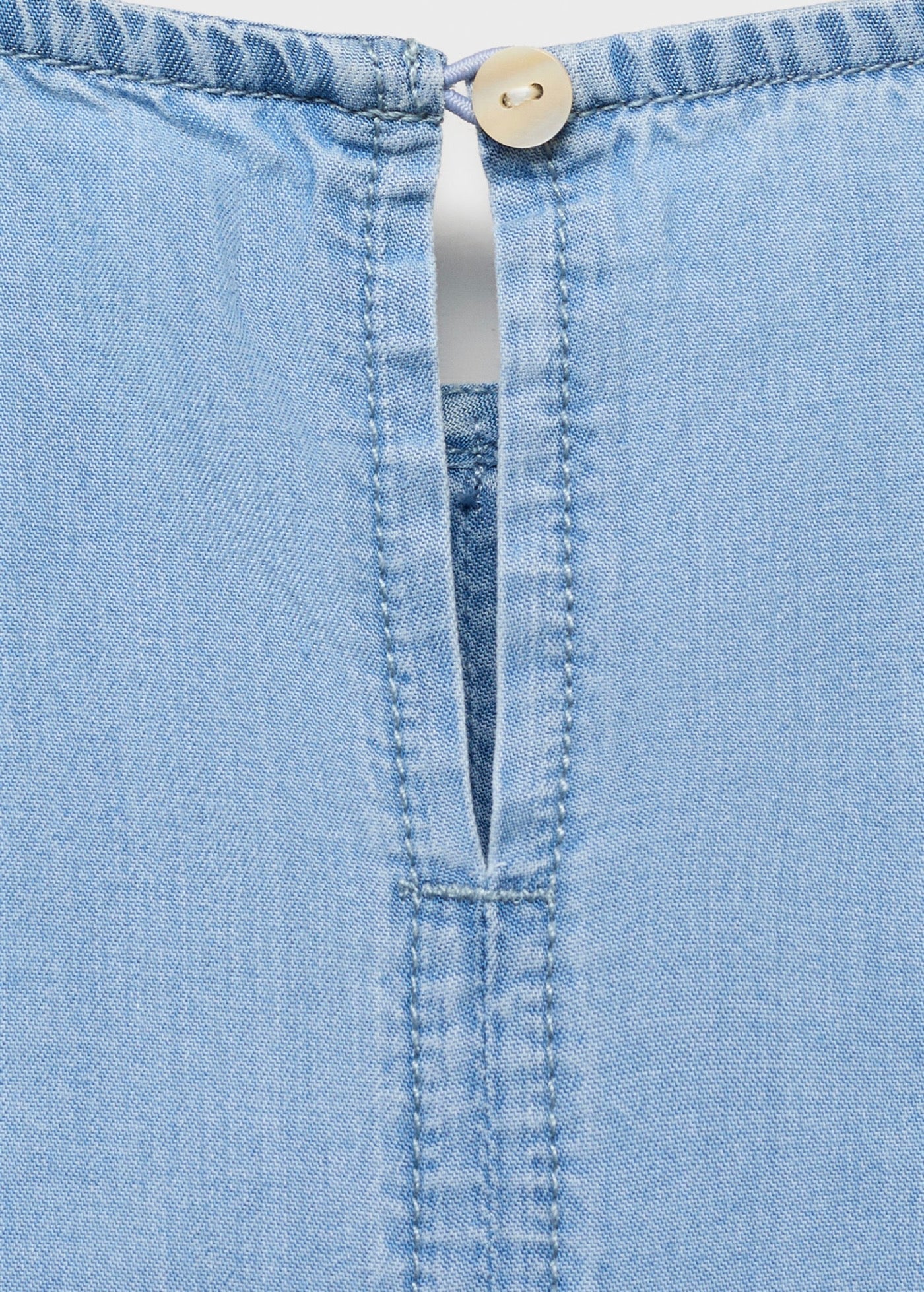 Blouse Fluide À Nœuds - Azul Medio - Fille