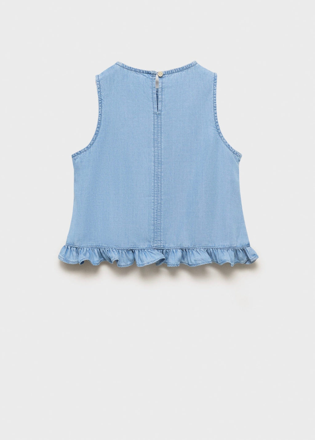 Blouse Fluide À Nœuds - Azul Medio - Fille