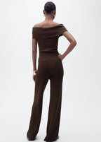 Pantalon Droit Maille
