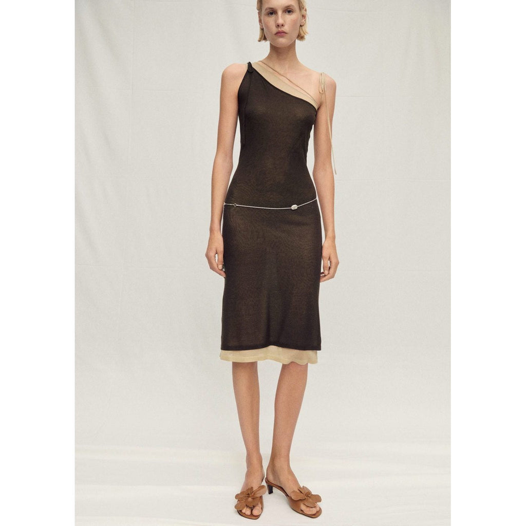 Robe En Maille Lyocell Combinée