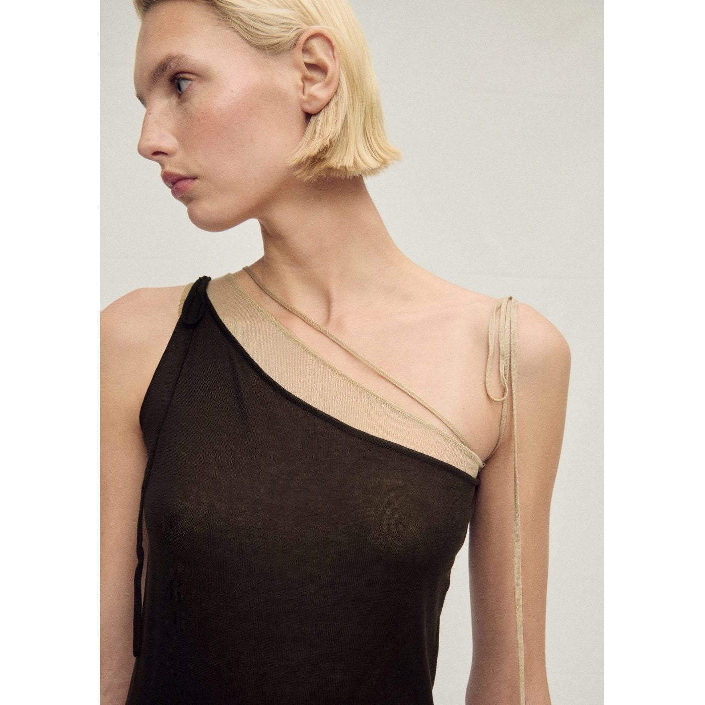 Robe En Maille Lyocell Combinée