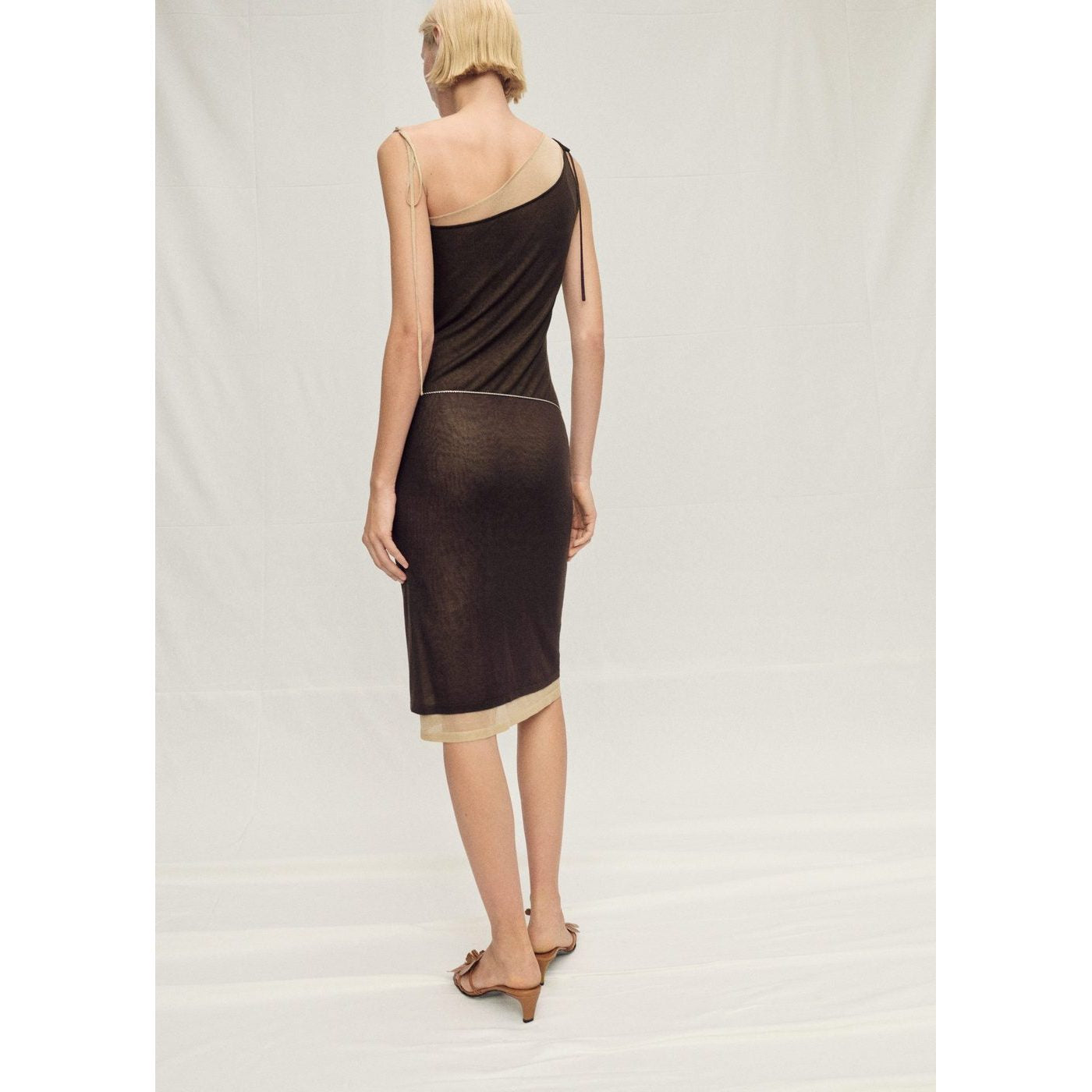 Robe En Maille Lyocell Combinée