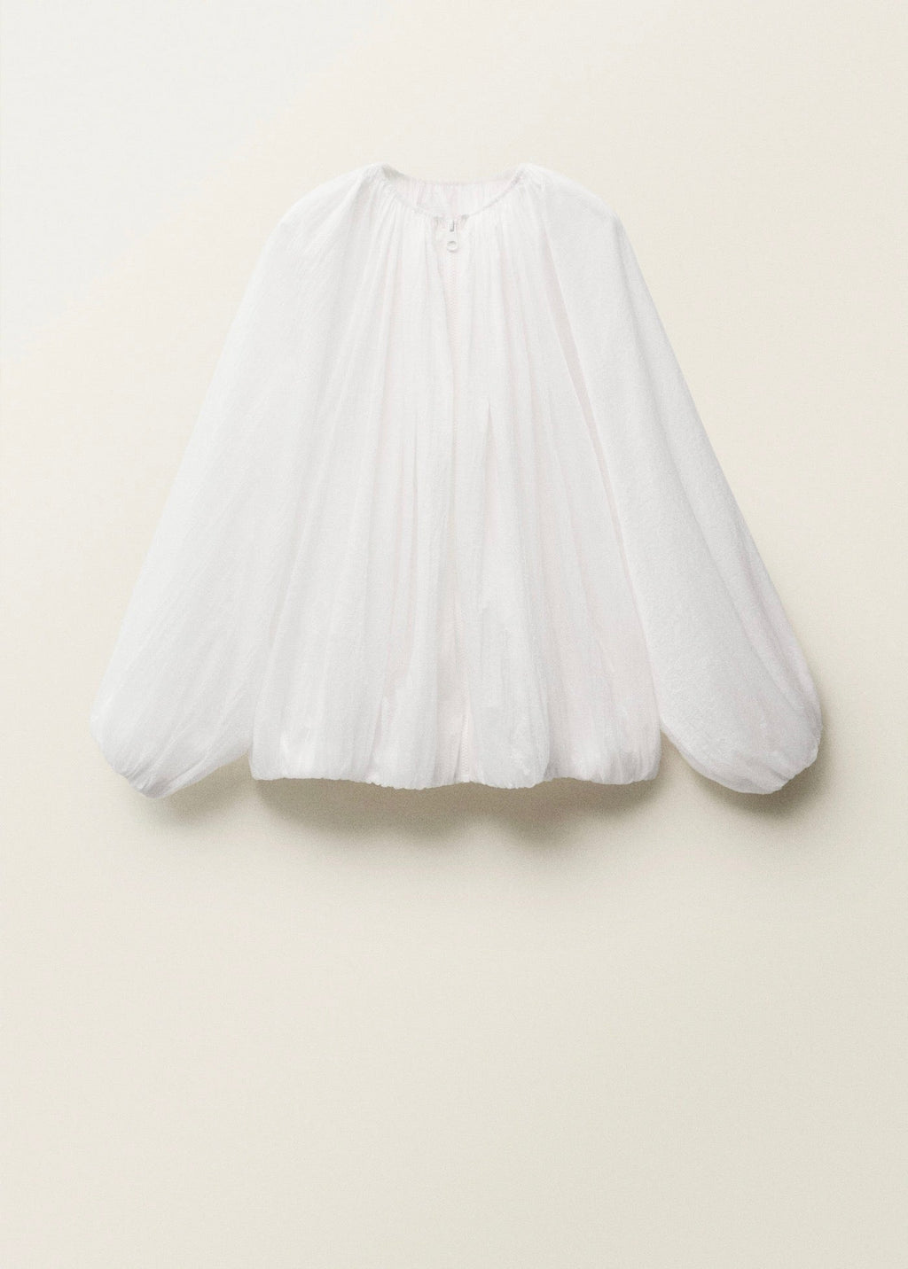 Veste Semi-Transparente Froncée