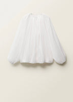 Veste Semi-Transparente Froncée