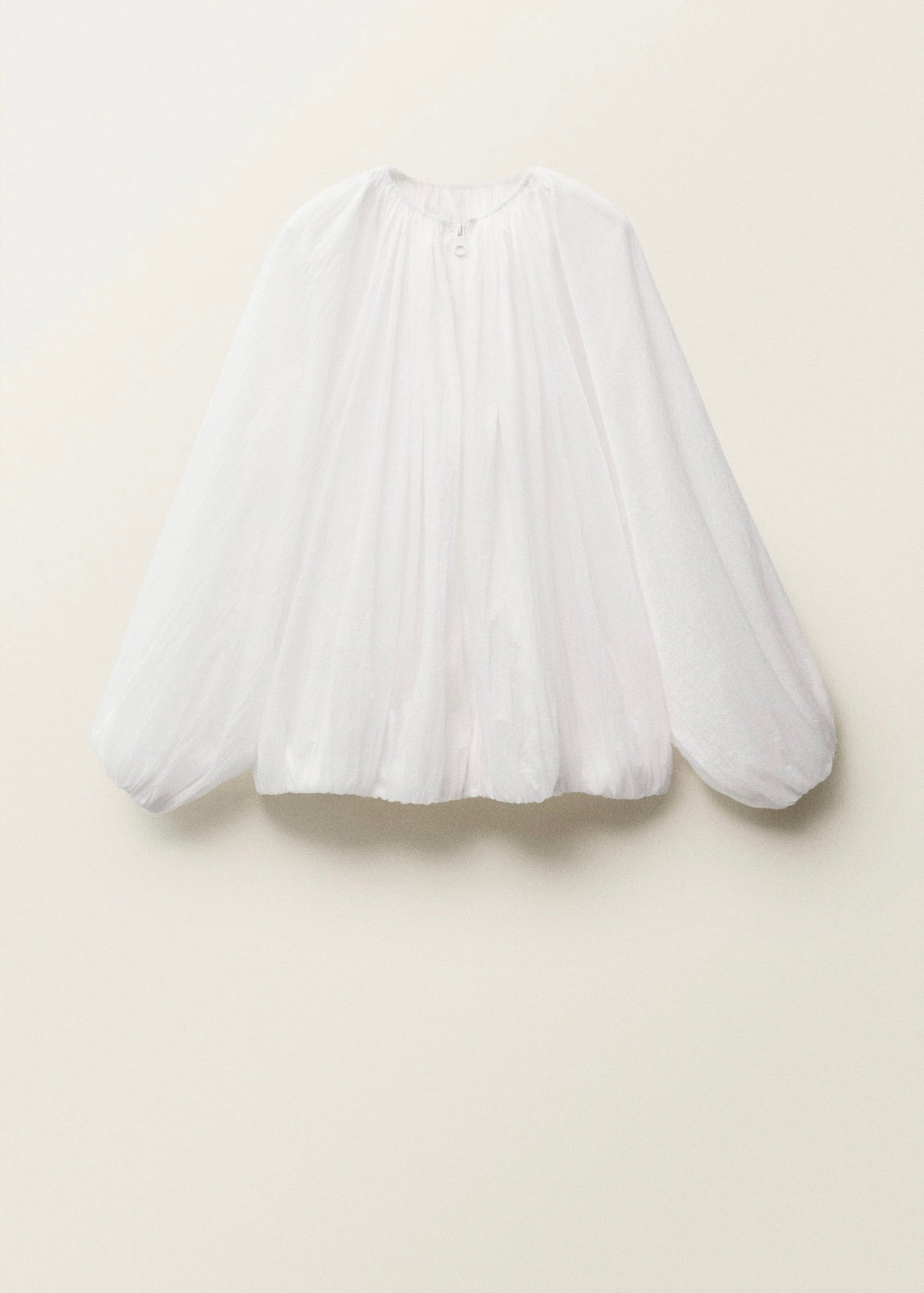 Veste Semi-Transparente Froncée