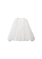 Veste Semi-Transparente Froncée