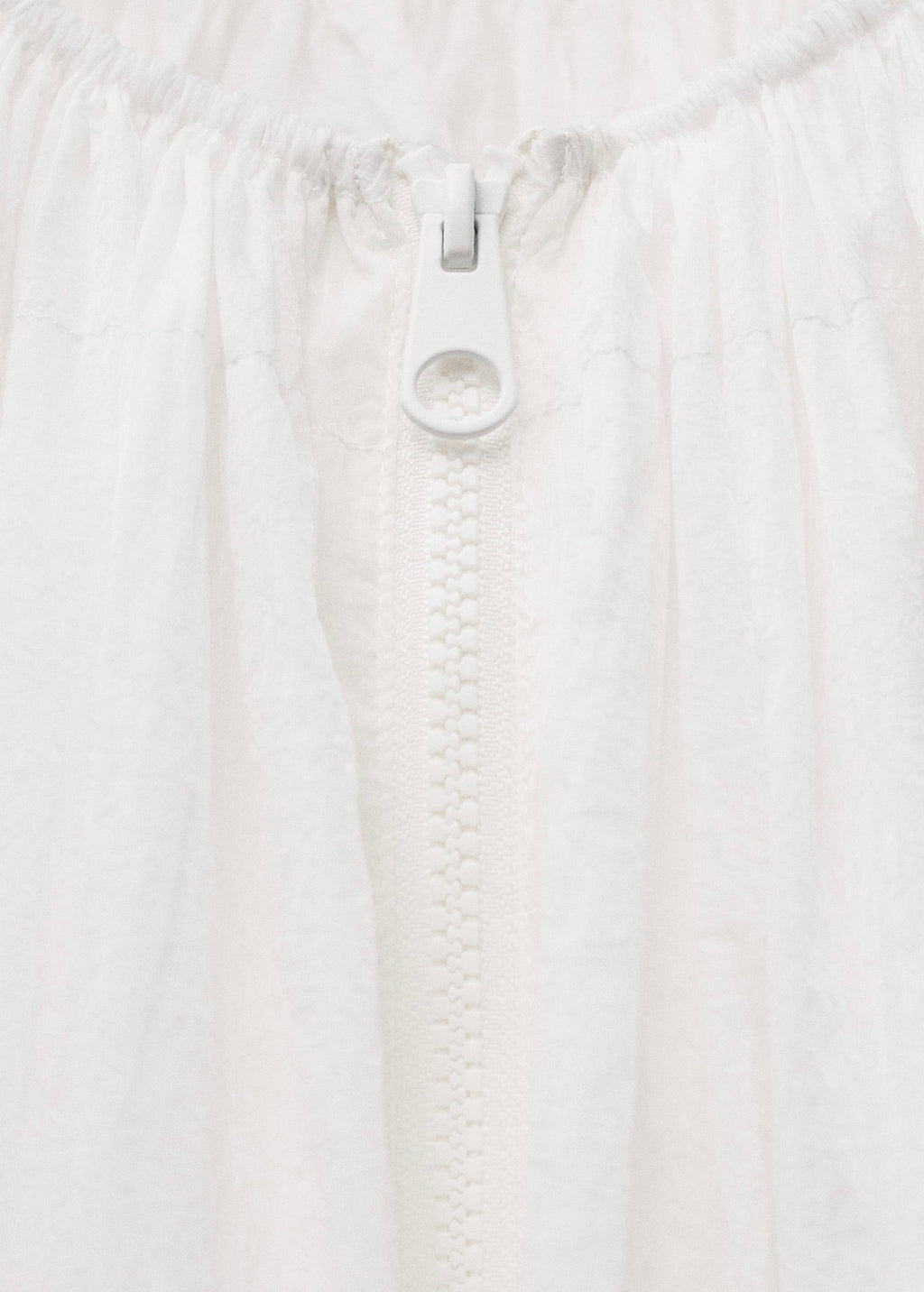 Veste Semi-Transparente Froncée