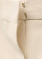 Pantalon De Costume Évasé En Lin Mélangé
