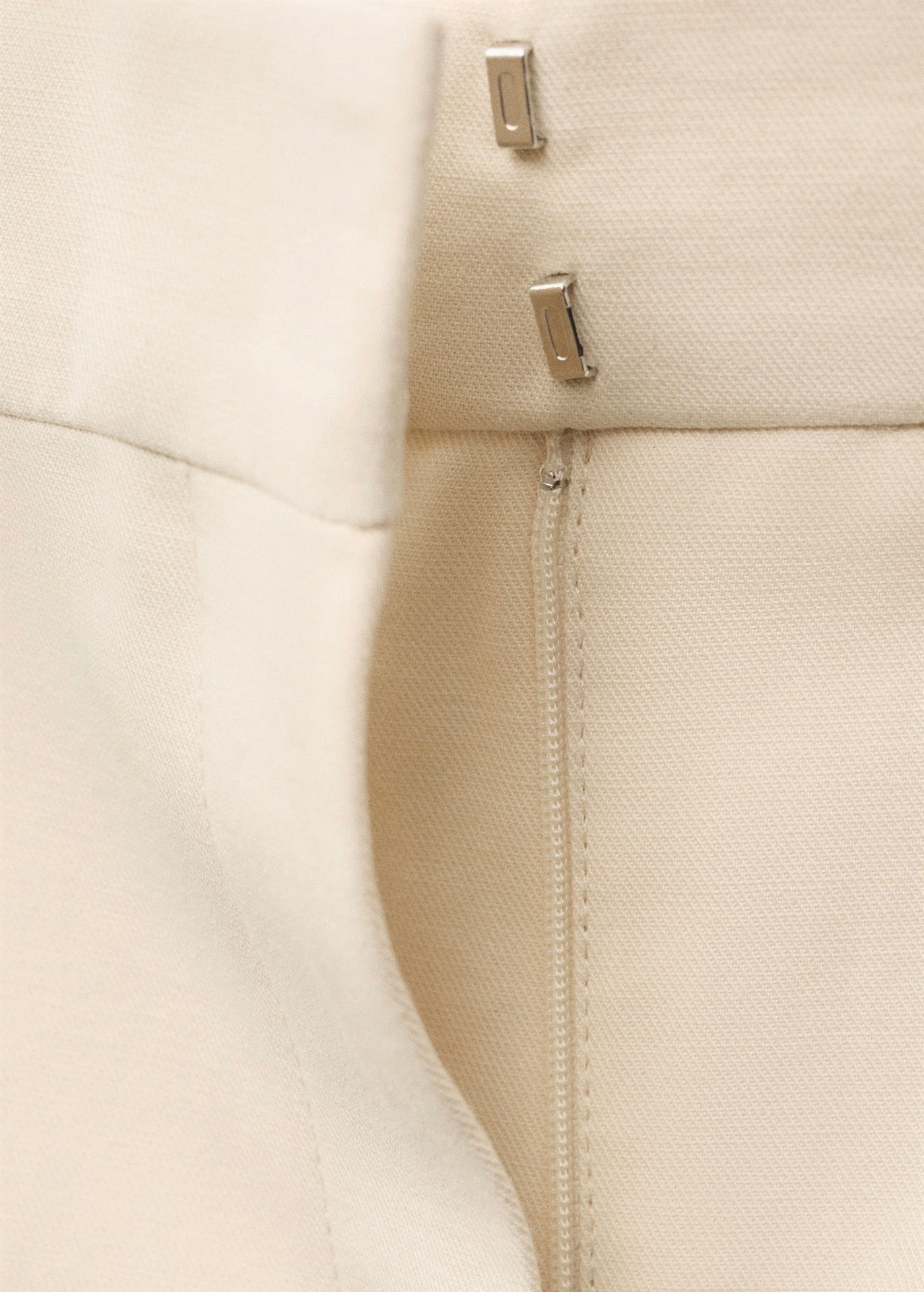 Pantalon De Costume Évasé En Lin Mélangé