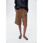 Bermuda De Costume Lin Mélangé