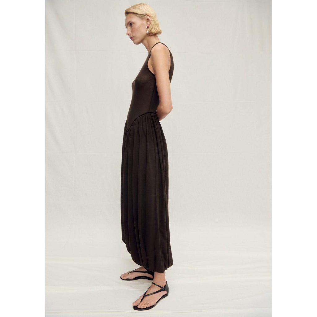 Robe Semi-Transparente Ourlet Bouffant