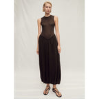 Robe Semi-Transparente Ourlet Bouffant