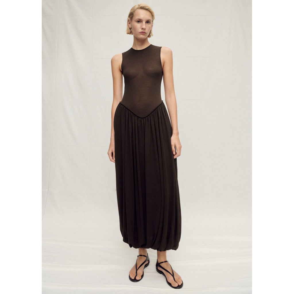 Robe Semi-Transparente Ourlet Bouffant