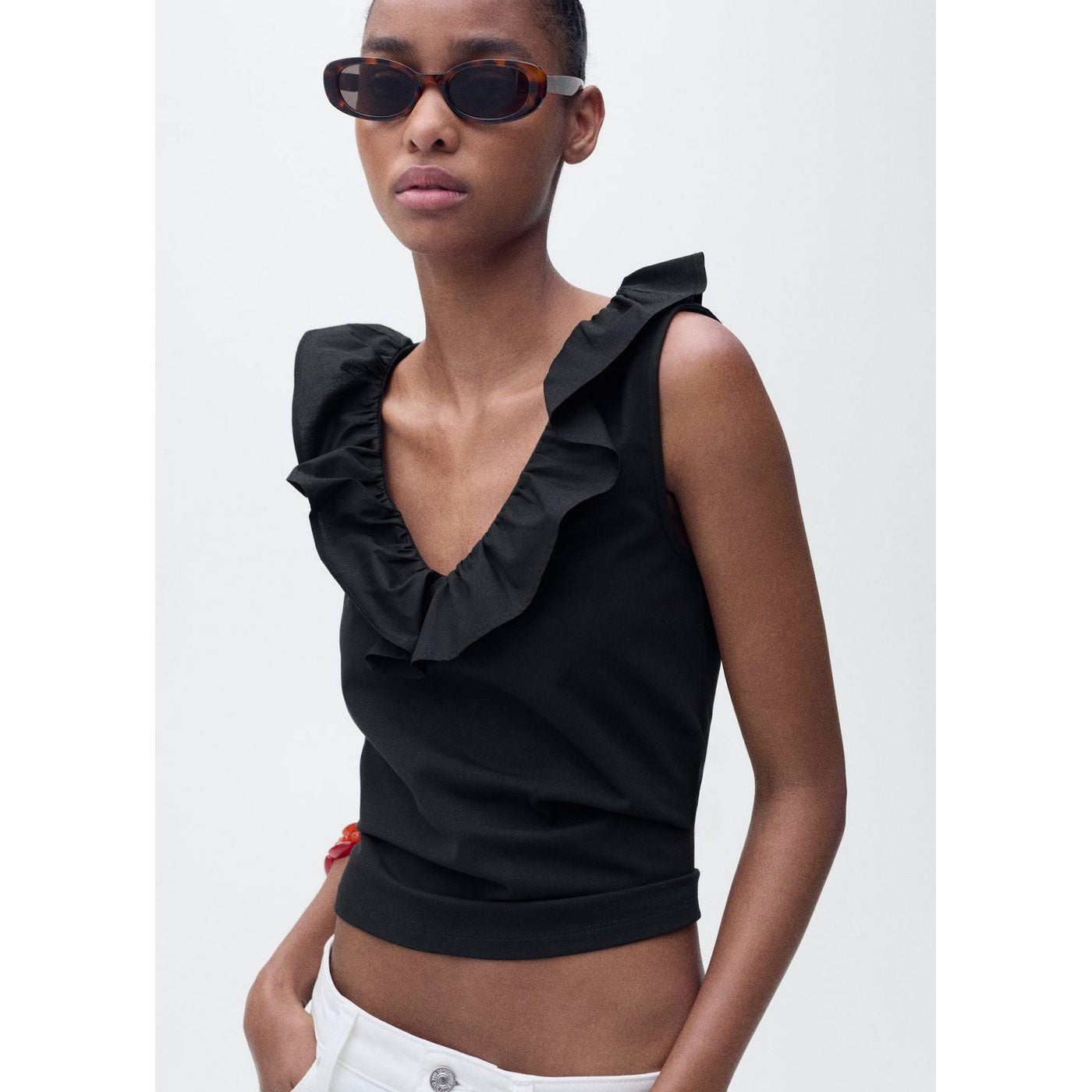 Top Coton Volant