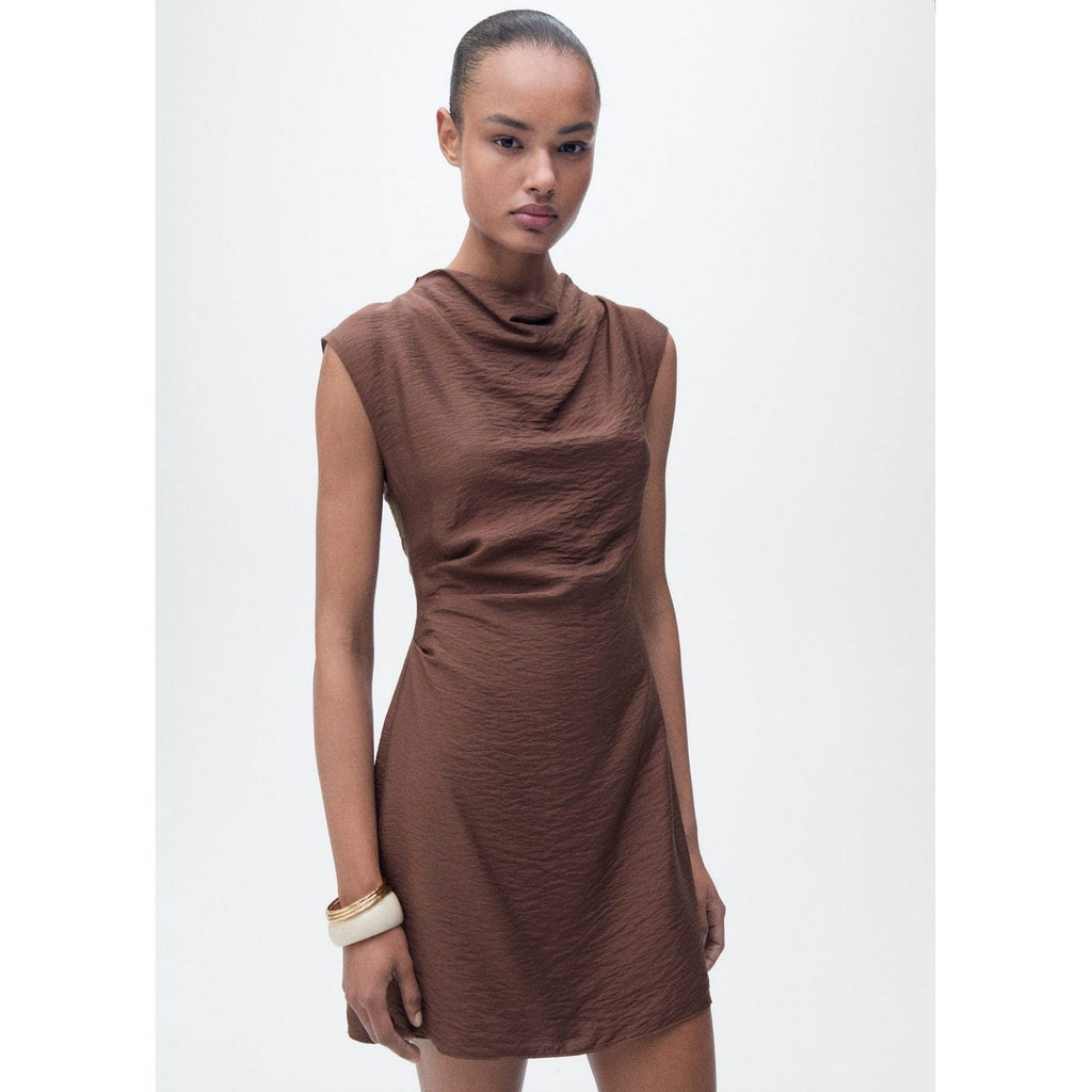 Robe Texturée Drapée