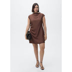 Robe Texturée Drapée
