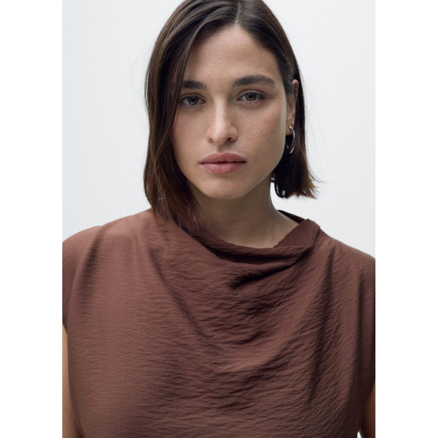 Robe Texturée Drapée