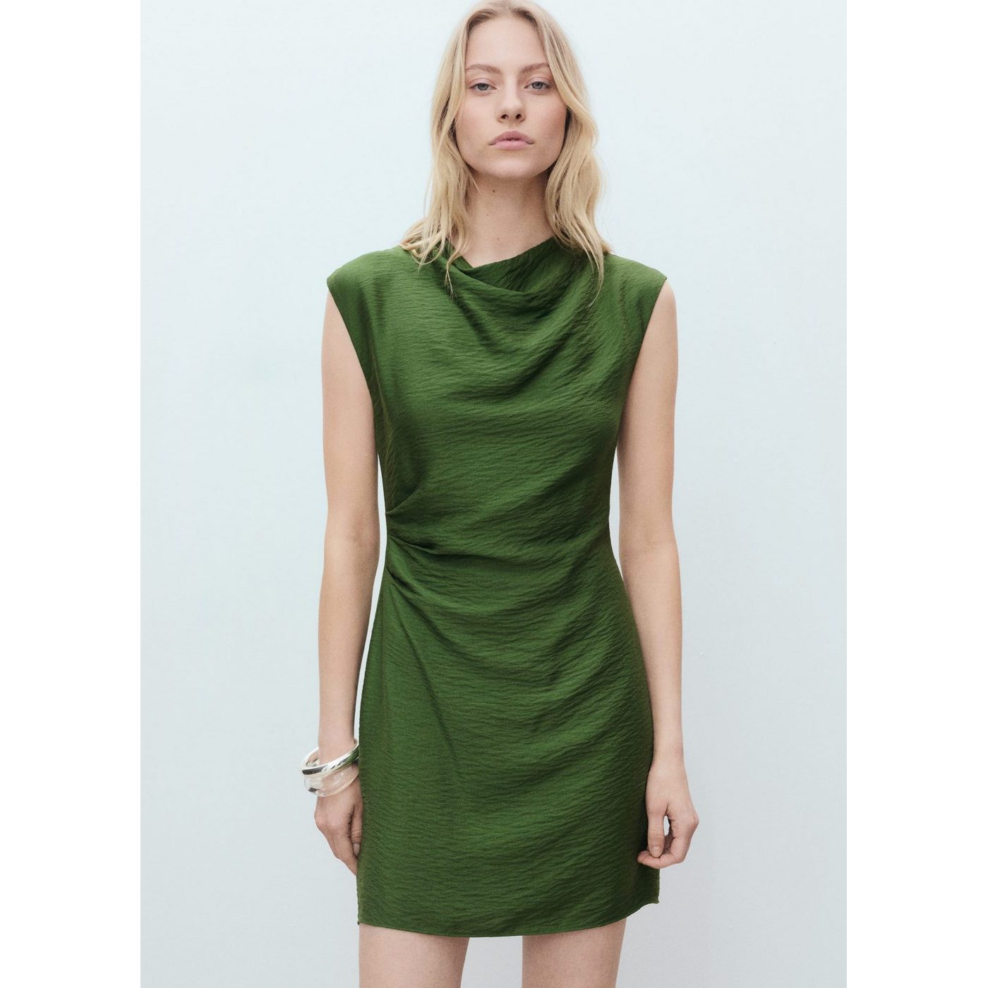 Robe Texturée Drapée