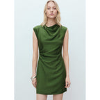 Robe Texturée Drapée