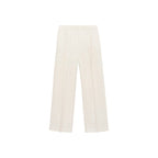 Pantalon Droit Lin À Pinces