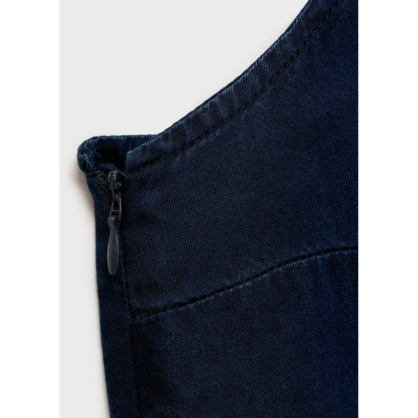 Top Effet Denim Avec Fronces Latérales