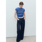 Pull-Over Crochet Manches Courtes