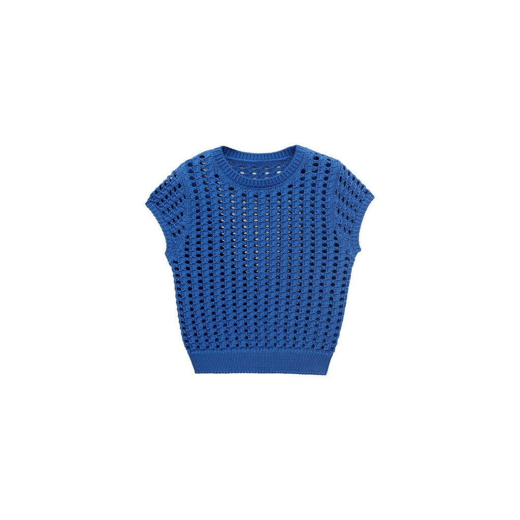 Pull-Over Crochet Manches Courtes