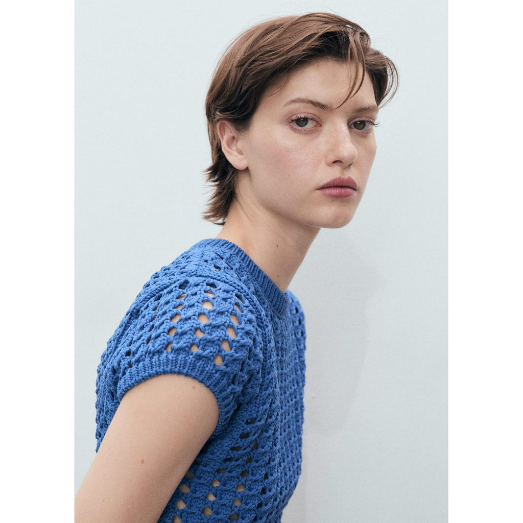 Pull-Over Crochet Manches Courtes