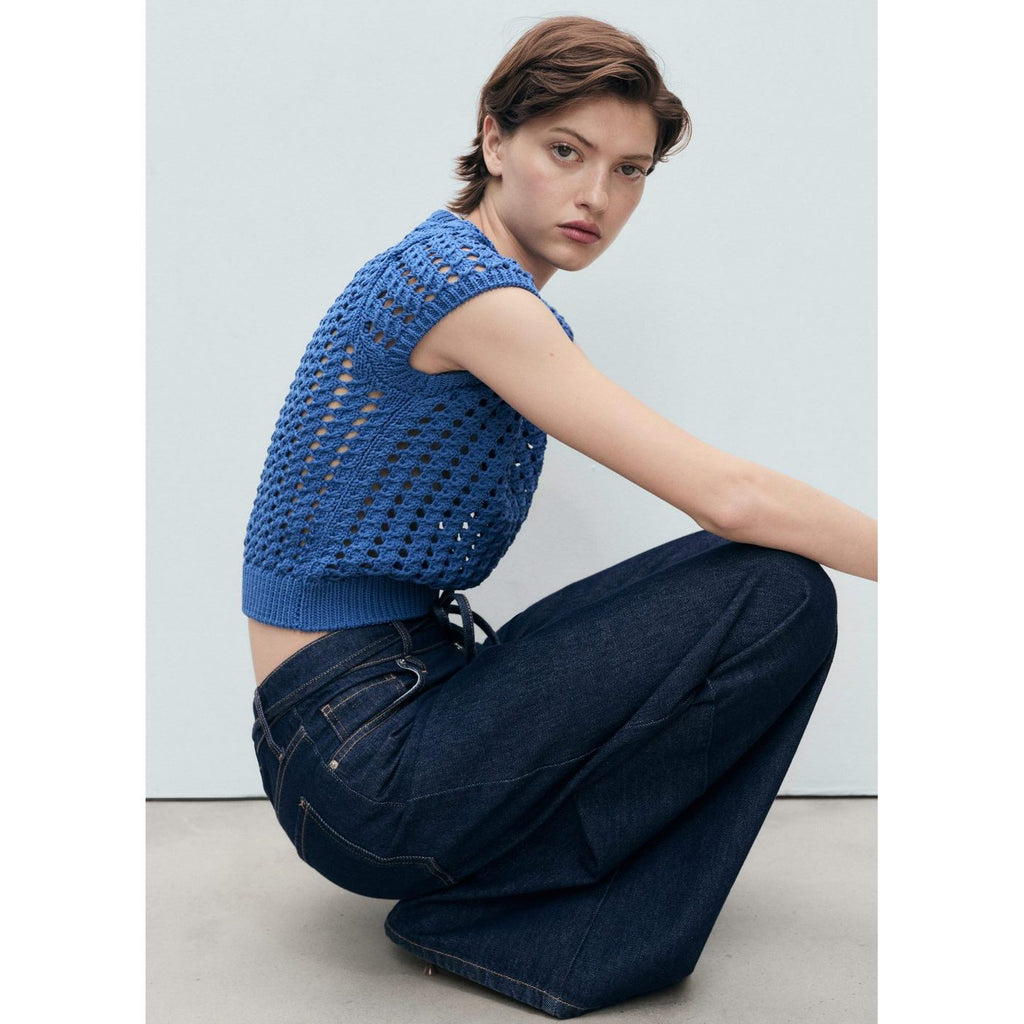 Pull-Over Crochet Manches Courtes