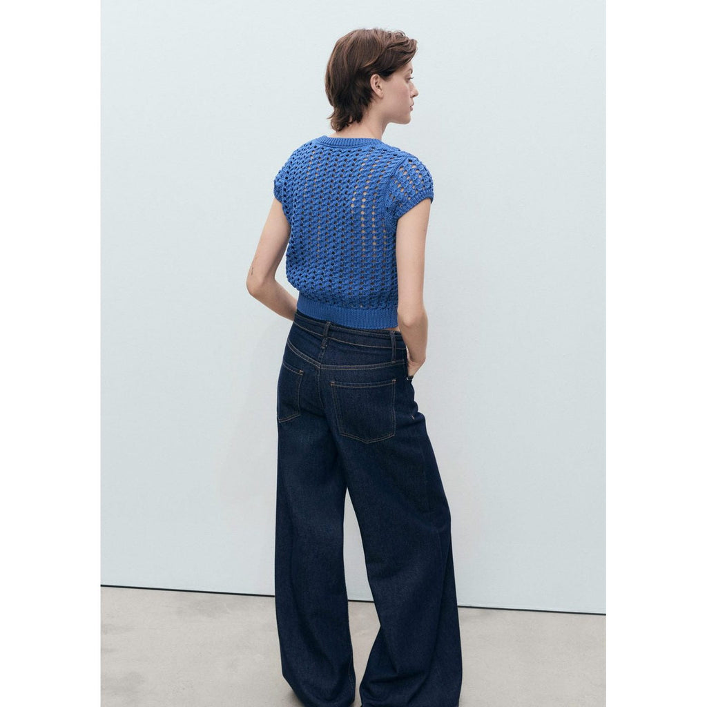 Pull-Over Crochet Manches Courtes